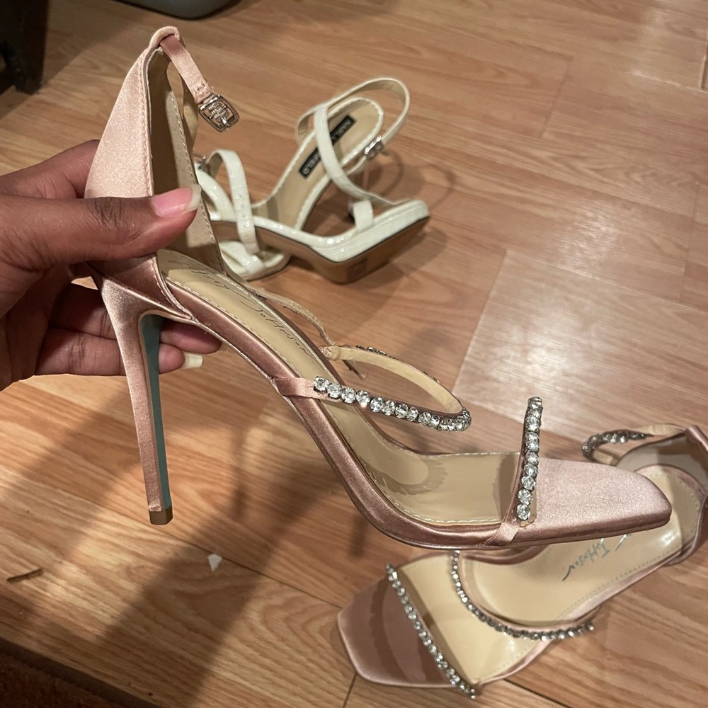 Rhinestone stilettos